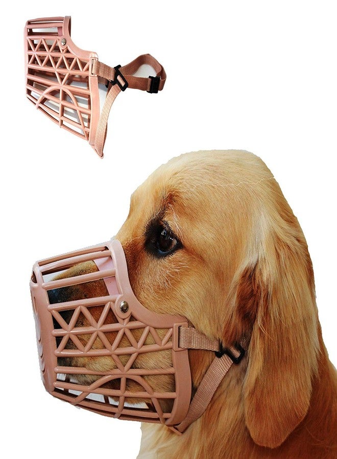 Western Era Adjustable Muzzle, Mouth Cover for Dogs/Puppy (Beige) (Small) - Image 1
